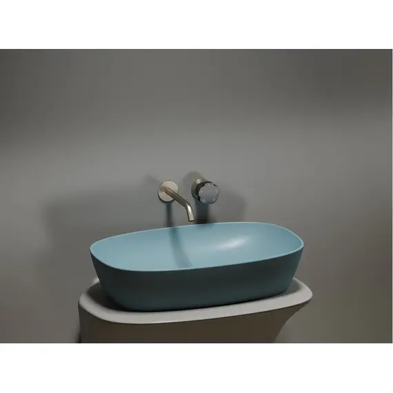 УМЫВАЛЬНИК ЧАША НАКЛАДНАЯ ОВАЛЬНАЯ CERAMICA NOVA ELEMENT (ЦВЕТ ЗЕЛЕНЫЙ МАТОВЫЙ) 600*380*138ММ