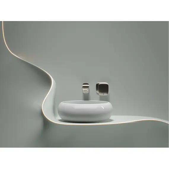 УМЫВАЛЬНИК ЧАША НАКЛАДНАЯ КРУГЛАЯ CERAMICA NOVA ELEMENT 360*360*120ММ БЕЛАЯ ГЛЯНЦЕВАЯ