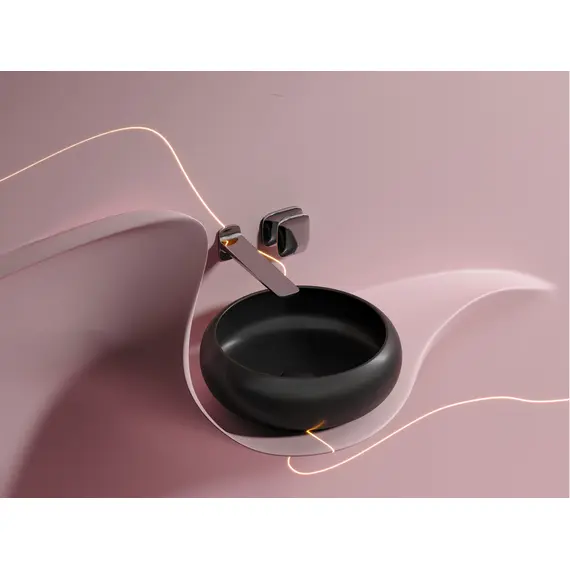 УМЫВАЛЬНИК ЧАША НАКЛАДНАЯ КРУГЛАЯ CERAMICA NOVA ELEMENT (ЦВЕТ ЧЕРНЫЙ МАТОВЫЙ) 360*360*120ММ