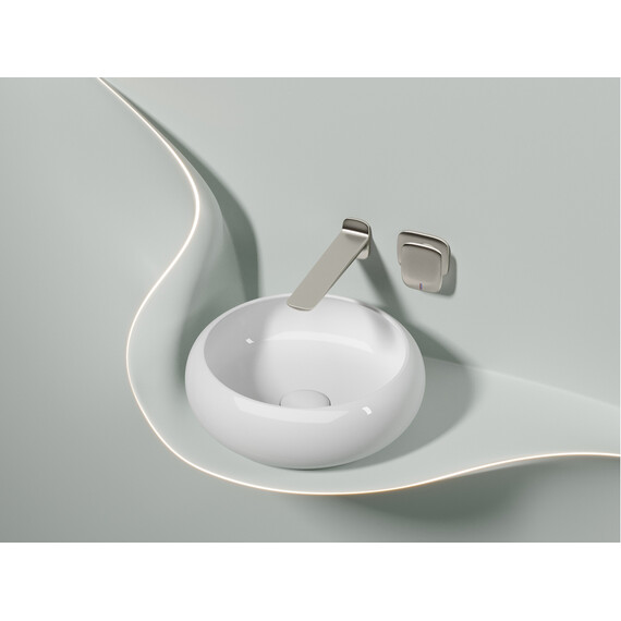 УМЫВАЛЬНИК ЧАША НАКЛАДНАЯ КРУГЛАЯ CERAMICA NOVA ELEMENT 360*360*120ММ БЕЛАЯ ГЛЯНЦЕВАЯ