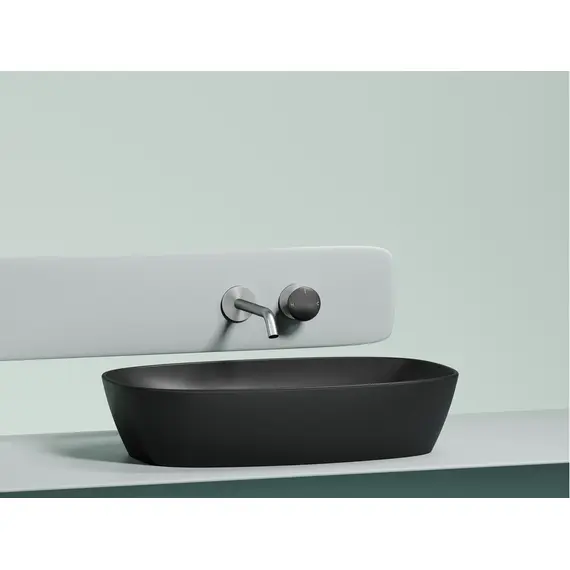 УМЫВАЛЬНИК ЧАША НАКЛАДНАЯ ОВАЛЬНАЯ CERAMICA NOVA ELEMENT (ЦВЕТ ЧЕРНЫЙ МАТОВЫЙ) 600*380*138ММ