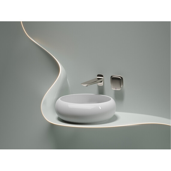 УМЫВАЛЬНИК ЧАША НАКЛАДНАЯ КРУГЛАЯ CERAMICA NOVA ELEMENT 360*360*120ММ БЕЛАЯ ГЛЯНЦЕВАЯ