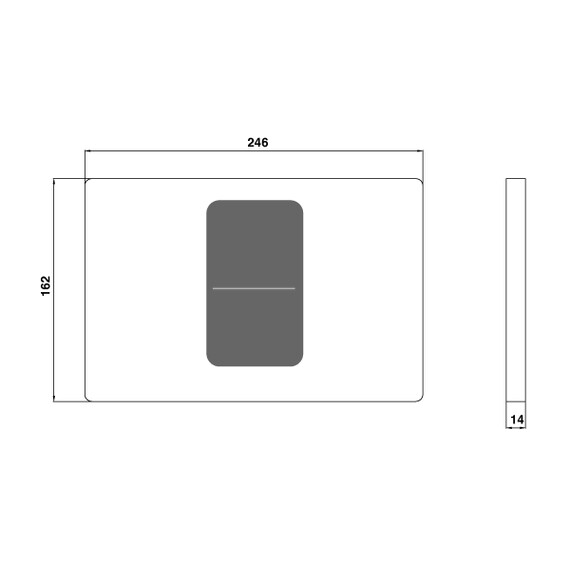 КНОПКА CREAVIT ДЛЯ ИНСТАЛЛЯЦИИ СЕНСОРНАЯ БЕЛАЯ (ОТ БАТАРЕЙКИ)