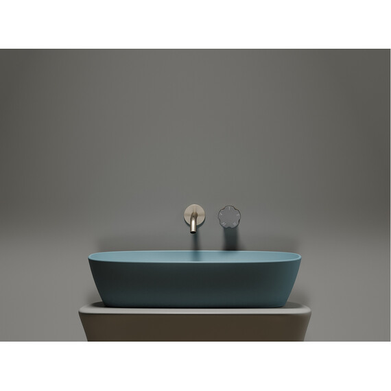 УМЫВАЛЬНИК ЧАША НАКЛАДНАЯ ОВАЛЬНАЯ CERAMICA NOVA ELEMENT (ЦВЕТ ЗЕЛЕНЫЙ МАТОВЫЙ) 600*380*138ММ