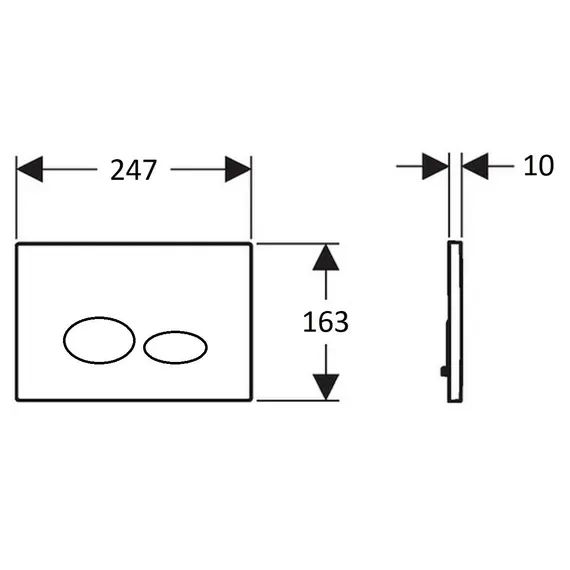 КНОПКА CREAVIT ДЛЯ ИНСТАЛЛЯЦИИ DROP ХРОМ ГЛЯНЕЦ
