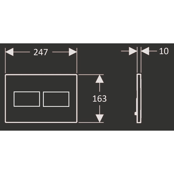 КНОПКА CREAVIT ДЛЯ ИНСТАЛЛЯЦИИ ORE МАТОВАЯ ХРОМ
