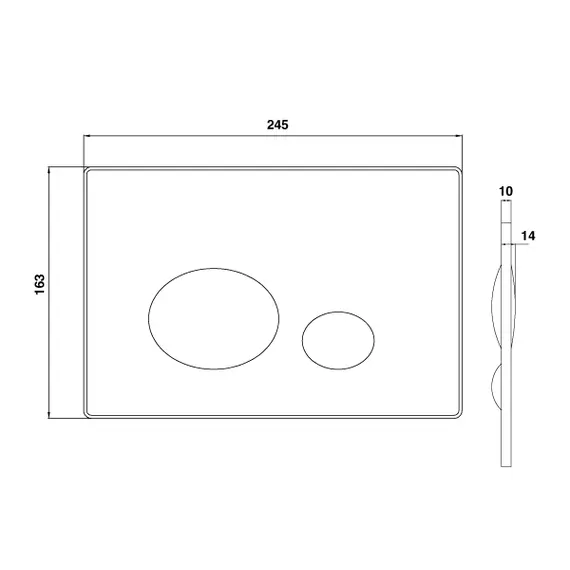 КНОПКА CREAVIT ДЛЯ ИНСТАЛЛЯЦИИ SPA ЧЕРНАЯ