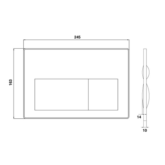 КНОПКА CREAVIT ДЛЯ ИНСТАЛЛЯЦИИ ARC ХРОМ МАТОВАЯ