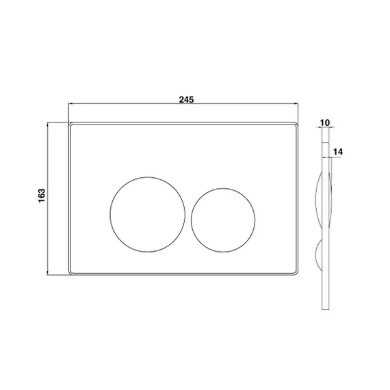 КНОПКА CREAVIT ДЛЯ ИНСТАЛЛЯЦИИ TERRA БЕЛАЯ