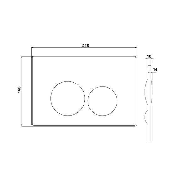 КНОПКА CREAVIT ДЛЯ ИНСТАЛЛЯЦИИ TERRA АНТРАЦИТ