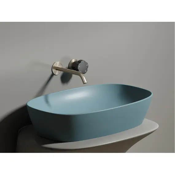 УМЫВАЛЬНИК ЧАША НАКЛАДНАЯ ОВАЛЬНАЯ CERAMICA NOVA ELEMENT (ЦВЕТ ЗЕЛЕНЫЙ МАТОВЫЙ) 600*380*138ММ