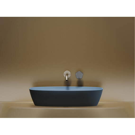 УМЫВАЛЬНИК ЧАША НАКЛАДНАЯ ОВАЛЬНАЯ CERAMICA NOVA ELEMENT (ЦВЕТ ГОЛУБОЙ МАТОВЫЙ) 600*380*138ММ
