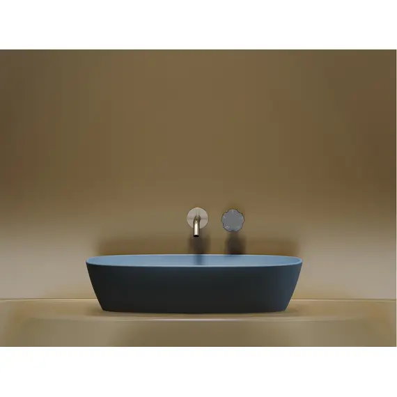 УМЫВАЛЬНИК ЧАША НАКЛАДНАЯ ОВАЛЬНАЯ CERAMICA NOVA ELEMENT (ЦВЕТ ГОЛУБОЙ МАТОВЫЙ) 600*380*138ММ