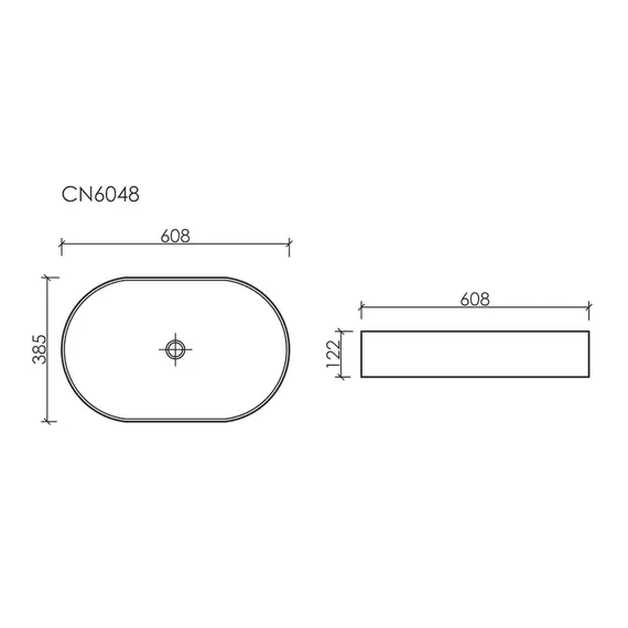 УМЫВАЛЬНИК ЧАША НАКЛАДНАЯ ОВАЛЬНАЯ CERAMICA NOVA ELEMENT (ЦВЕТ РОЗОВЫЙ МАТОВЫЙ) 608*385*122ММ