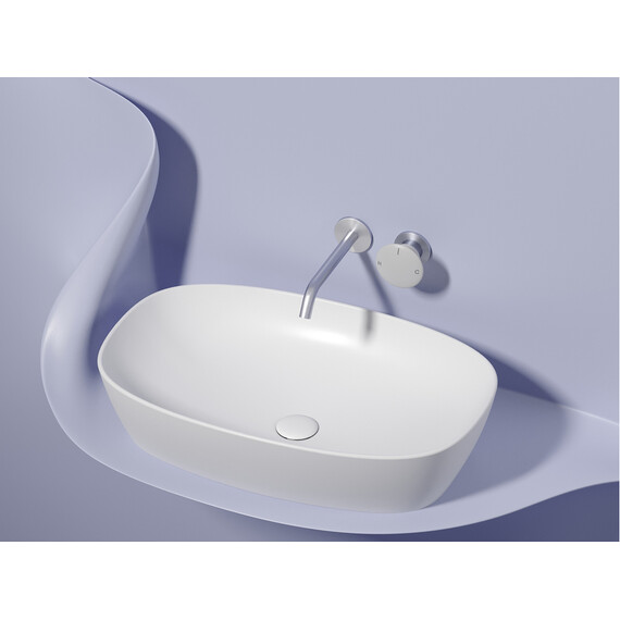 УМЫВАЛЬНИК ЧАША НАКЛАДНАЯ ОВАЛЬНАЯ CERAMICA NOVA ELEMENT (ЦВЕТ БЕЛЫЙ МАТОВЫЙ) 600*380*138ММ