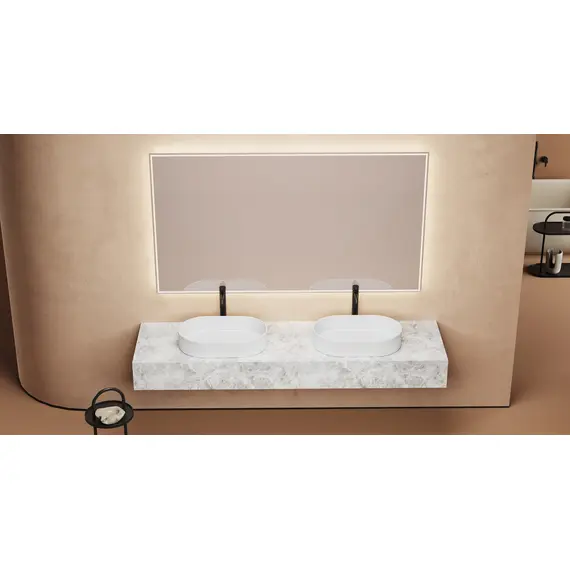 РАКОВИНА НАКЛАДНАЯ ABBER BEQUEM AC2116 БЕЛАЯ