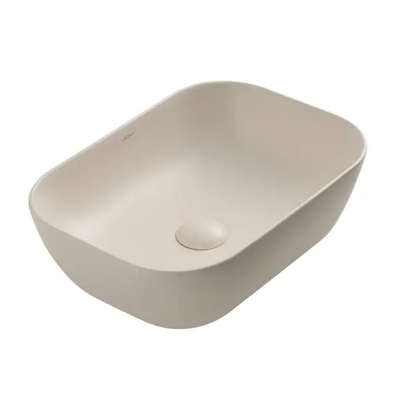 РАКОВИНА НАКЛАДНАЯ ABBER RECHTECK AC2200MBE СВЕТЛО-БЕЖЕВАЯ МАТОВАЯ