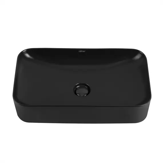 РАКОВИНА НАКЛАДНАЯ ABBER RECHTECK AC2204MB ЧЕРНАЯ МАТОВАЯ