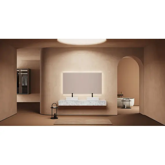 РАКОВИНА НАКЛАДНАЯ ABBER RECHTECK AC2216 БЕЛАЯ