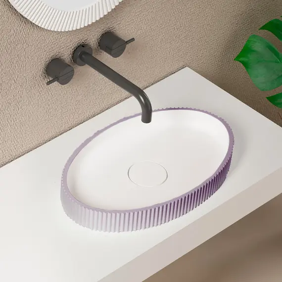 РАКОВИНА НАКЛАДНАЯ ABBER STEIN AS2603VIOLETT ФИОЛЕТОВАЯ