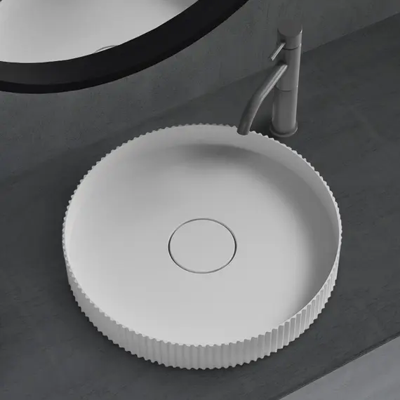 РАКОВИНА НАКЛАДНАЯ ABBER STEIN AS2604 БЕЛАЯ МАТОВАЯ