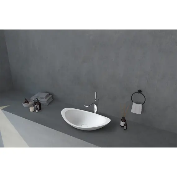 РАКОВИНА НАКЛАДНАЯ ABBER STEIN AS2606 БЕЛАЯ МАТОВАЯ