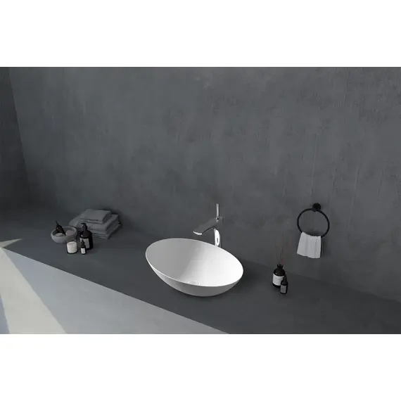 РАКОВИНА НАКЛАДНАЯ ABBER STEIN AS2609 БЕЛАЯ МАТОВАЯ