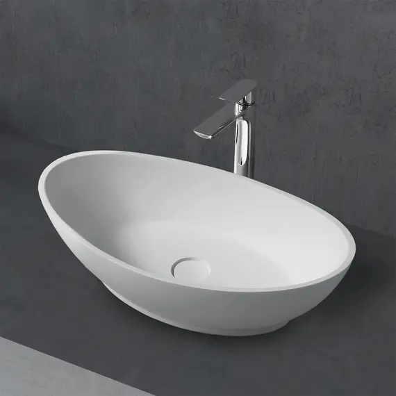 РАКОВИНА НАКЛАДНАЯ ABBER STEIN AS2610 БЕЛАЯ МАТОВАЯ