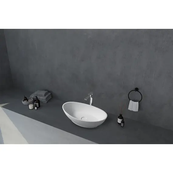 РАКОВИНА НАКЛАДНАЯ ABBER STEIN AS2610 БЕЛАЯ МАТОВАЯ