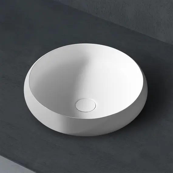 РАКОВИНА НАКЛАДНАЯ ABBER STEIN AS2613 БЕЛАЯ МАТОВАЯ