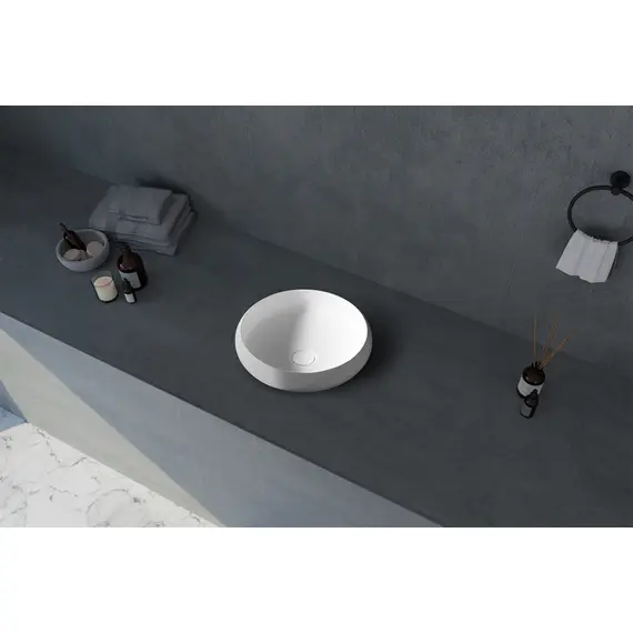 РАКОВИНА НАКЛАДНАЯ ABBER STEIN AS2613 БЕЛАЯ МАТОВАЯ