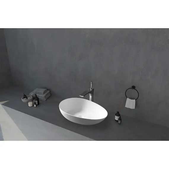 РАКОВИНА НАКЛАДНАЯ ABBER STEIN AS2615 БЕЛАЯ МАТОВАЯ