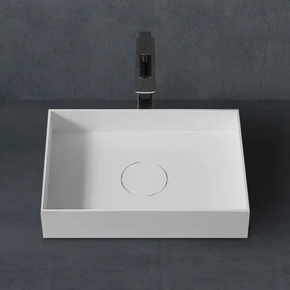 РАКОВИНА НАКЛАДНАЯ ABBER STEIN AS2621 БЕЛАЯ МАТОВАЯ