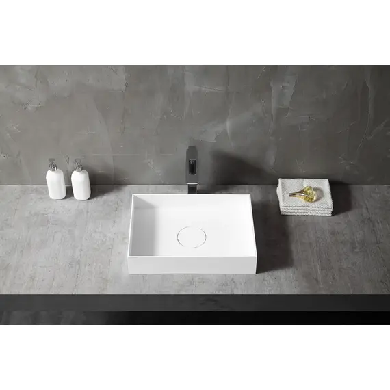 РАКОВИНА НАКЛАДНАЯ ABBER STEIN AS2621 БЕЛАЯ МАТОВАЯ