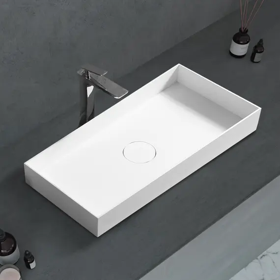 РАКОВИНА НАКЛАДНАЯ ABBER STEIN AS2622 БЕЛАЯ МАТОВАЯ