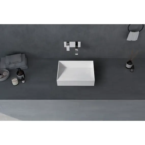 РАКОВИНА НАКЛАДНАЯ ABBER STEIN AS2623 БЕЛАЯ МАТОВАЯ