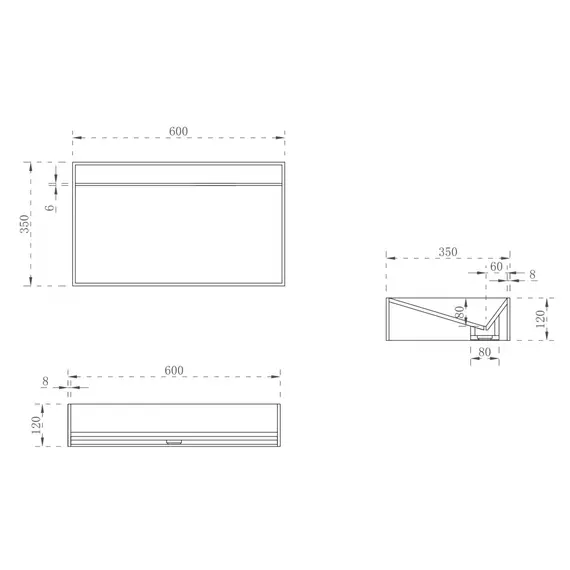 РАКОВИНА НАКЛАДНАЯ ABBER STEIN AS2623 БЕЛАЯ МАТОВАЯ