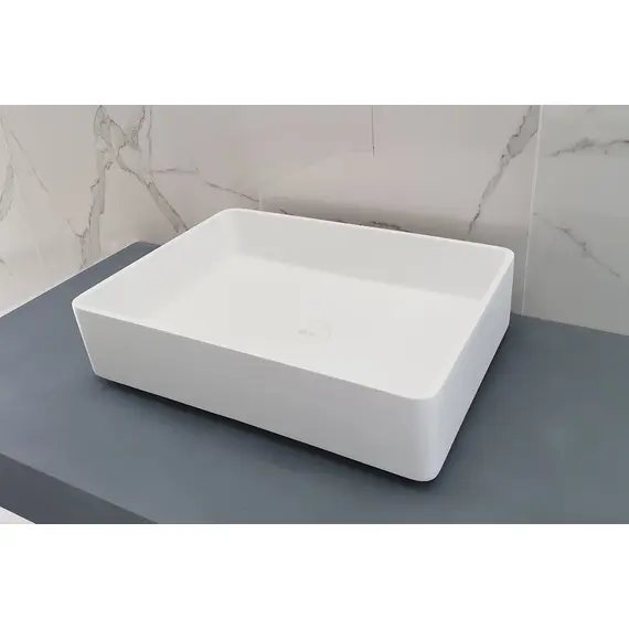 РАКОВИНА НАКЛАДНАЯ ABBER STEIN AS2634 БЕЛАЯ МАТОВАЯ