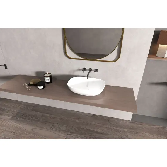 РАКОВИНА НАКЛАДНАЯ ABBER STEIN AS2637 БЕЛАЯ МАТОВАЯ