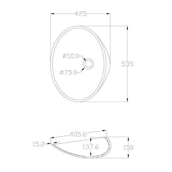 РАКОВИНА НАКЛАДНАЯ ПРОЗРАЧНАЯ ABBER KRISTALL AT2812OPAL КОРИЧНЕВАЯ