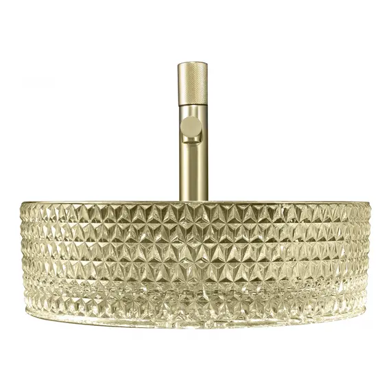 РАКОВИНА НАКЛАДНАЯ СТЕКЛЯННАЯ ABBER GLAS AK2301GG ЗОЛОТО