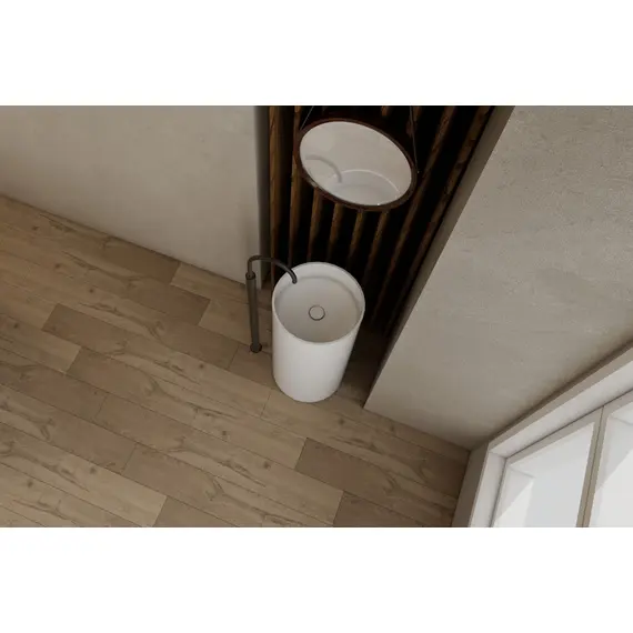 РАКОВИНА ОТДЕЛЬНОСТОЯЩАЯ ABBER STEIN AS2516-H БЕЛАЯ МАТОВАЯ