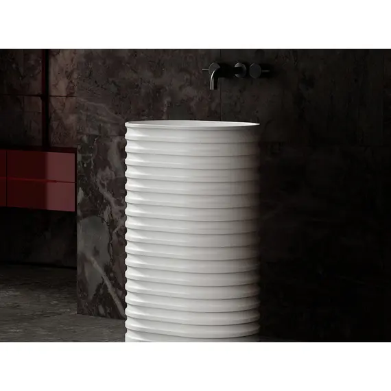 РАКОВИНА ОТДЕЛЬНОСТОЯЩАЯ ABBER STEIN AS2550 БЕЛАЯ МАТОВАЯ