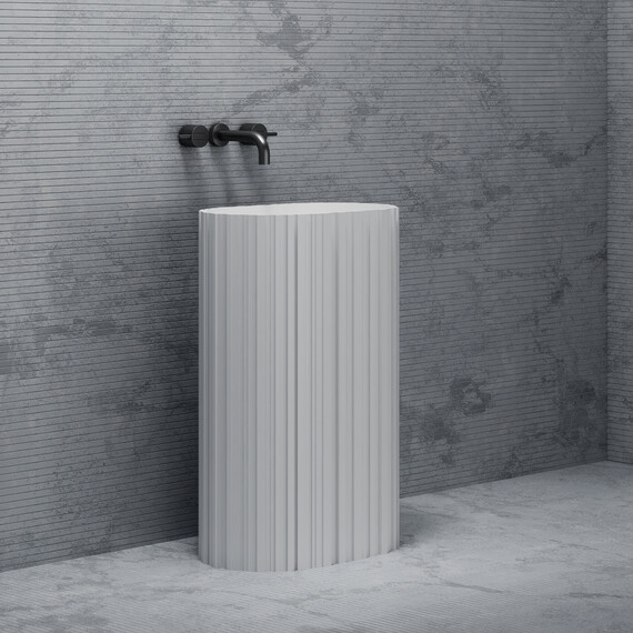 РАКОВИНА ОТДЕЛЬНОСТОЯЩАЯ ABBER STEIN AS2551-H БЕЛАЯ МАТОВАЯ