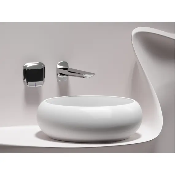 УМЫВАЛЬНИК ЧАША НАКЛАДНАЯ КРУГЛАЯ CERAMICA NOVA ELEMENT (ЦВЕТ БЕЛЫЙ МАТОВЫЙ) 360*360*120ММ