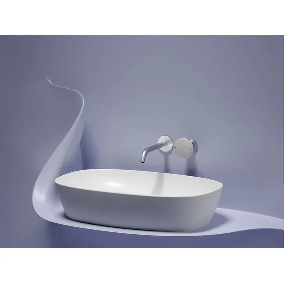 УМЫВАЛЬНИК ЧАША НАКЛАДНАЯ ОВАЛЬНАЯ CERAMICA NOVA ELEMENT (ЦВЕТ БЕЛЫЙ МАТОВЫЙ) 600*380*138ММ