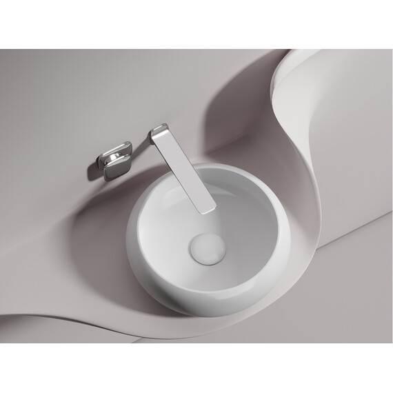 УМЫВАЛЬНИК ЧАША НАКЛАДНАЯ КРУГЛАЯ CERAMICA NOVA ELEMENT (ЦВЕТ БЕЛЫЙ МАТОВЫЙ) 360*360*120ММ