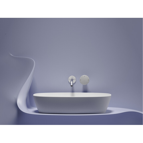 УМЫВАЛЬНИК ЧАША НАКЛАДНАЯ ОВАЛЬНАЯ CERAMICA NOVA ELEMENT (ЦВЕТ БЕЛЫЙ МАТОВЫЙ) 600*380*138ММ