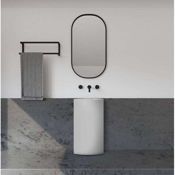 РАКОВИНА ОТДЕЛЬНОСТОЯЩАЯ ABBER STEIN AS2506 БЕЛАЯ МАТОВАЯ