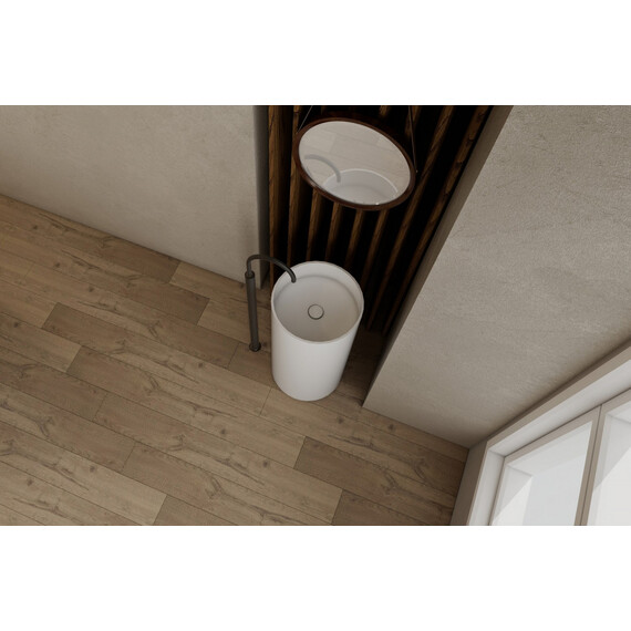 РАКОВИНА ОТДЕЛЬНОСТОЯЩАЯ ABBER STEIN AS2516-H БЕЛАЯ МАТОВАЯ